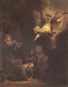 The Angel Leaving Tobias and His Family REMBRANDT Harmenszoon van Rijn